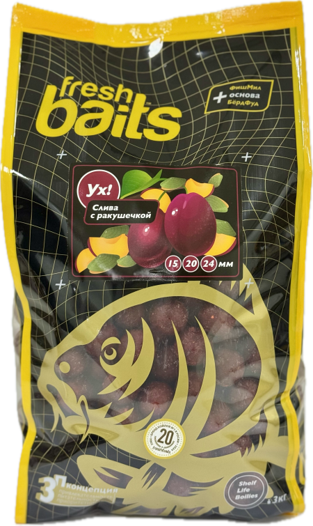 Ух! Слива с ракушечкой 20 мм, 3 кг