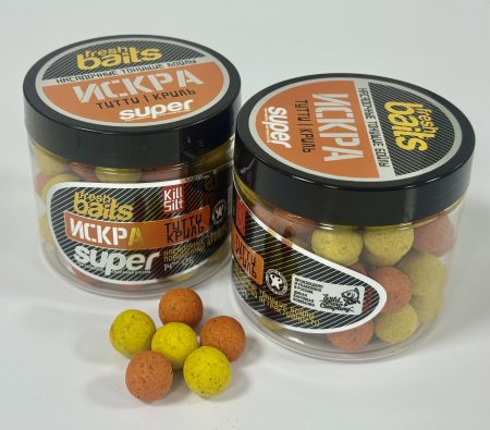 КиллИлл Искра. Тутти/Криль тонущие насадочные бойлы, 14 мм 125 г